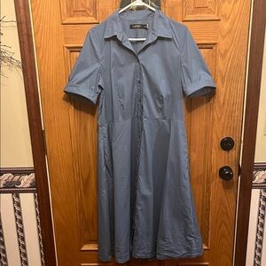 Ralph Lauren Blue Midi Dress